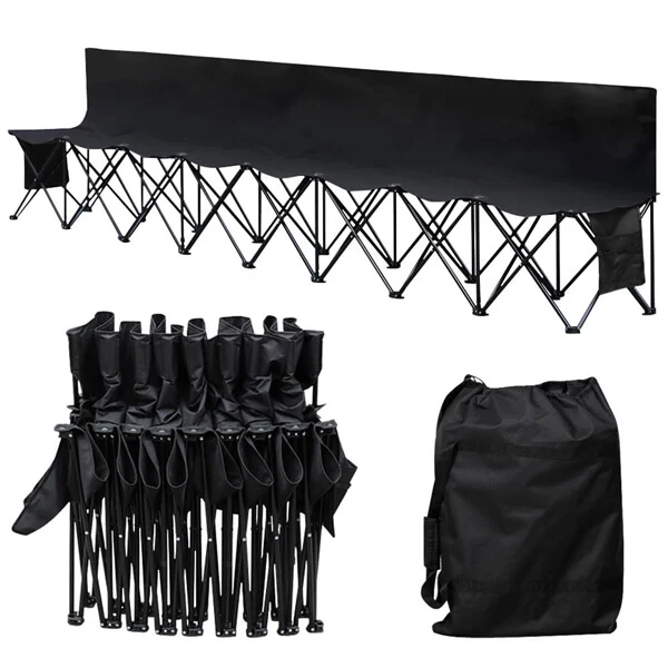 Yaheetech 8 Seats Portable Folding Bench - Image 5