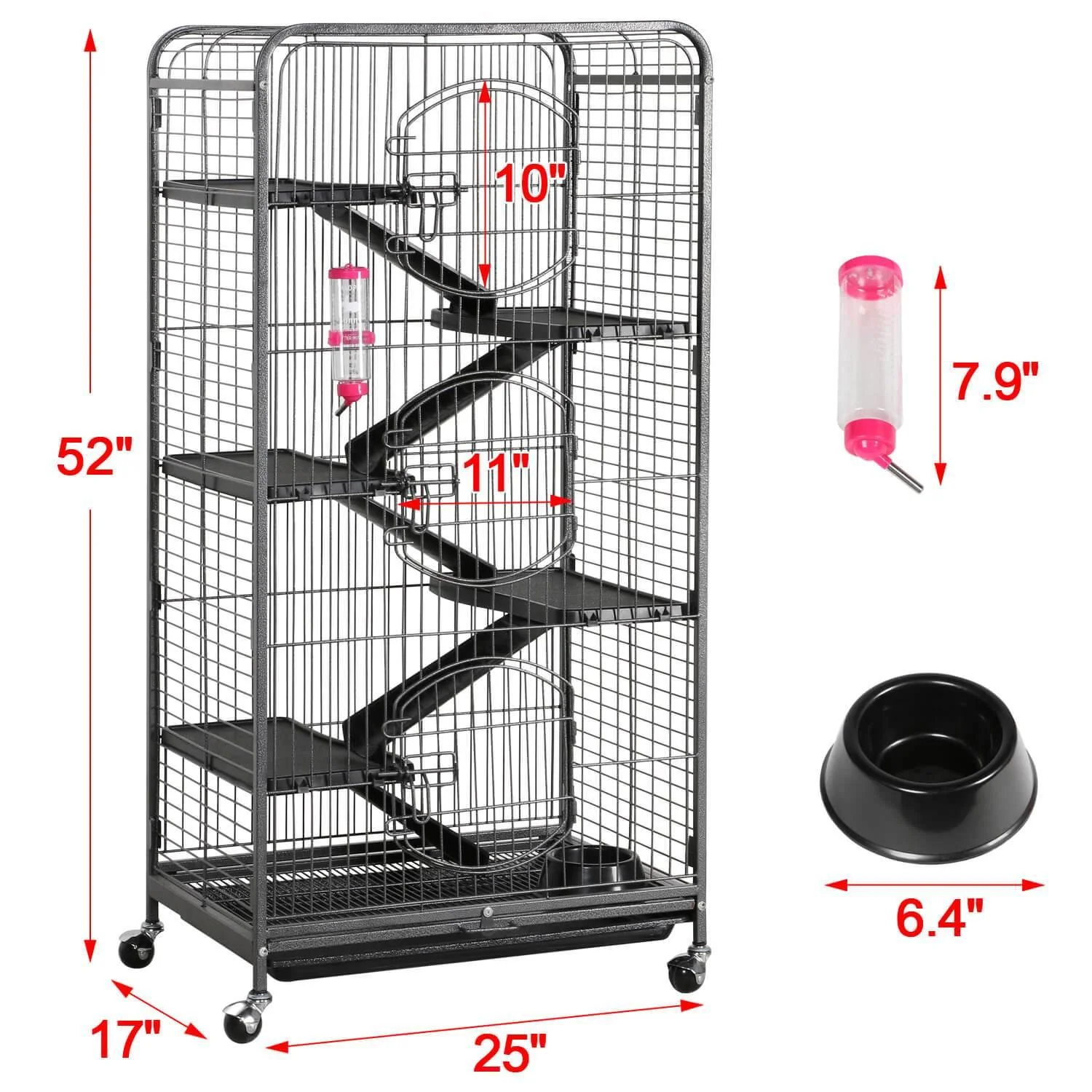 Yaheetech Pet Cage  52 Inch - Image 4