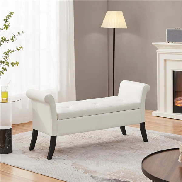 Yaheetech 52in Ottoman Bench Folding Storage Ottoman Bench - Image 11