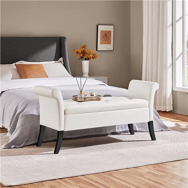 Yaheetech 52in Ottoman Bench Folding Storage Ottoman Bench - Image 13