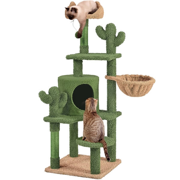 Yaheetech  53''H Cat Cactus Tree - Image 2
