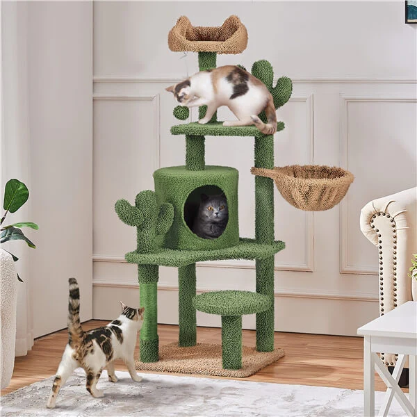 Yaheetech  53''H Cat Cactus Tree - Image 4