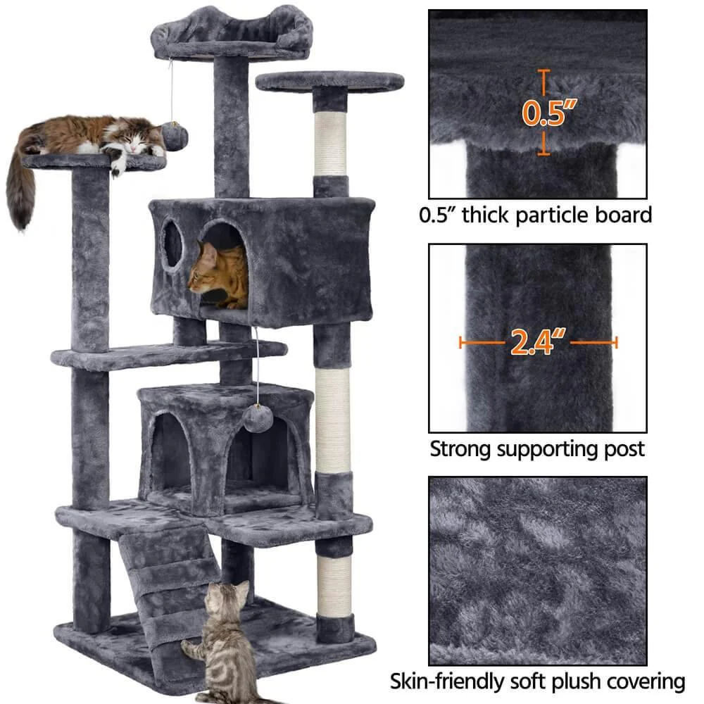 Yaheetech Cat Tree 54 Inch - Image 12