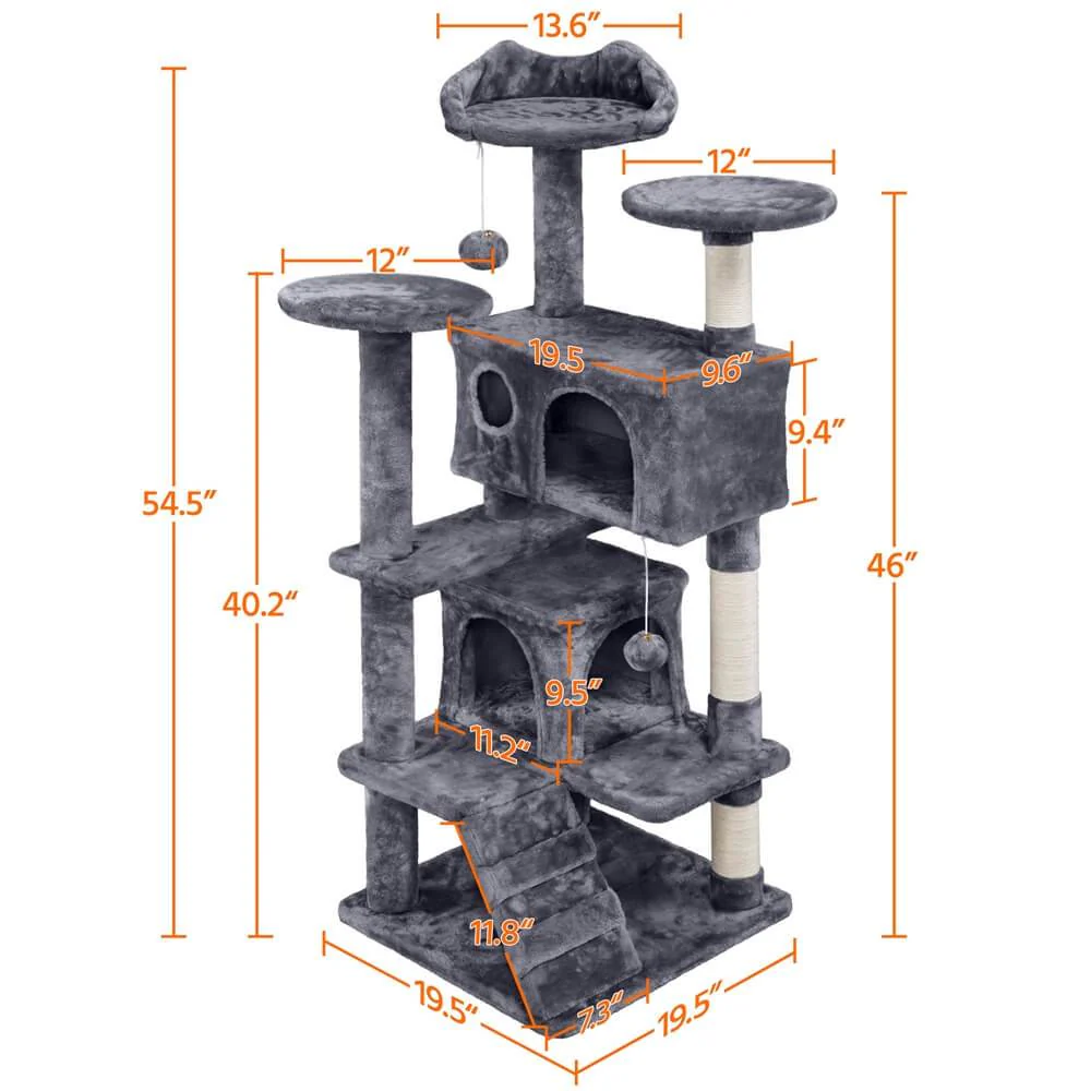 Yaheetech Cat Tree 54 Inch - Image 3