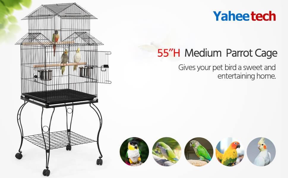 Yaheetech Large Bird Cage 55 Inch - Image 6