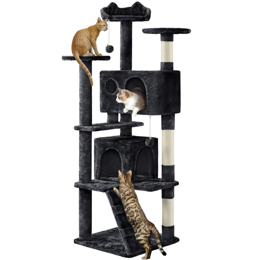 Yaheetech 61.5''H Cat Tree Condo - Image 3