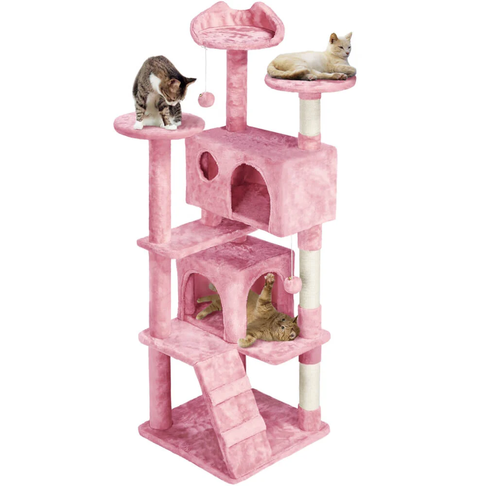 Yaheetech 61.5''H Cat Tree Condo - Image 4
