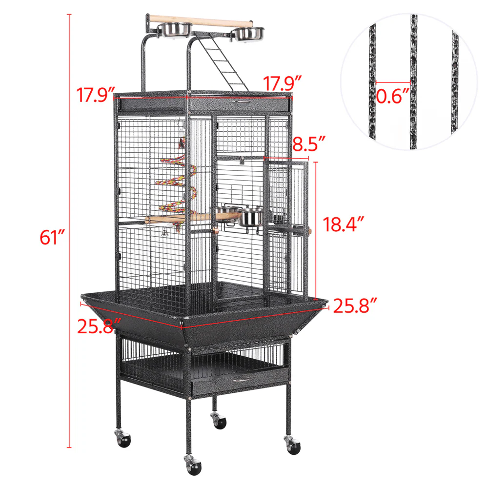 Yaheetech Parrot Cage 61 Inch - Image 3