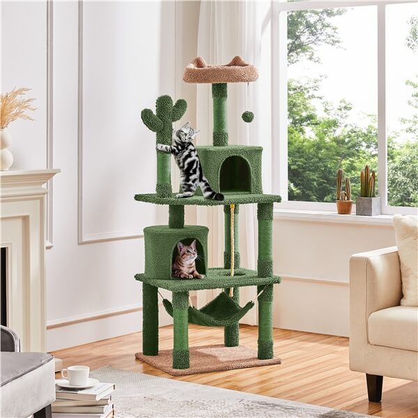 Yaheetech 62in Cactus Cat Tree - Image 7