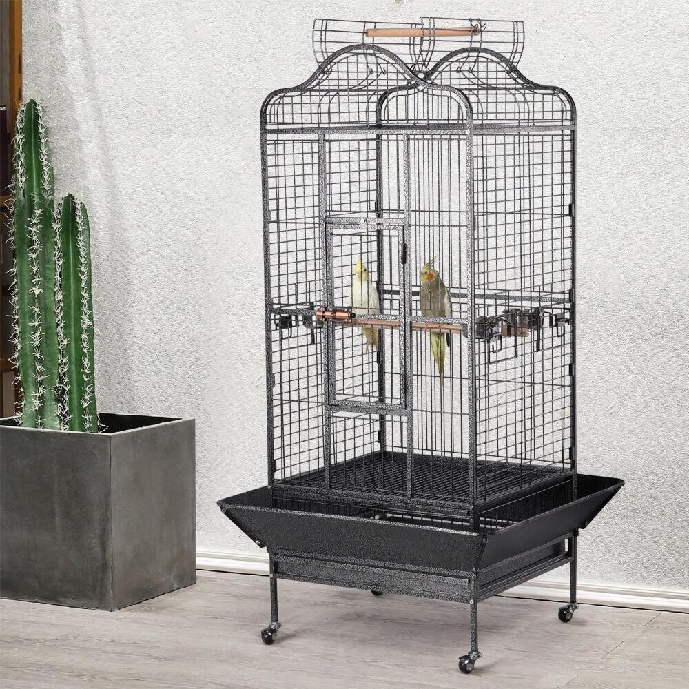 Yaheetech 63 Inch Large Parrot Cage with Open Playtop - Image 7
