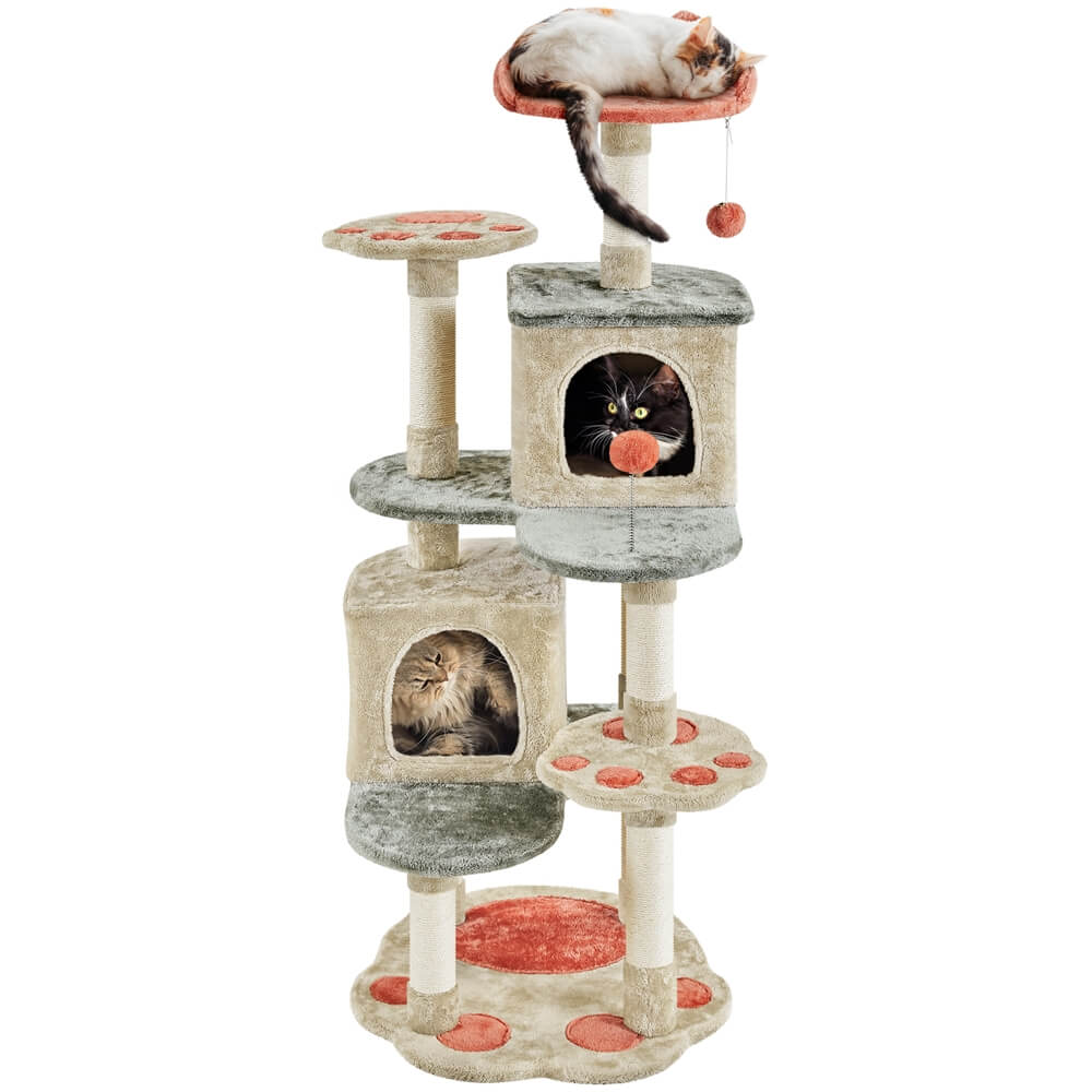Yaheetech 65in Cute Cat Tree - Image 3