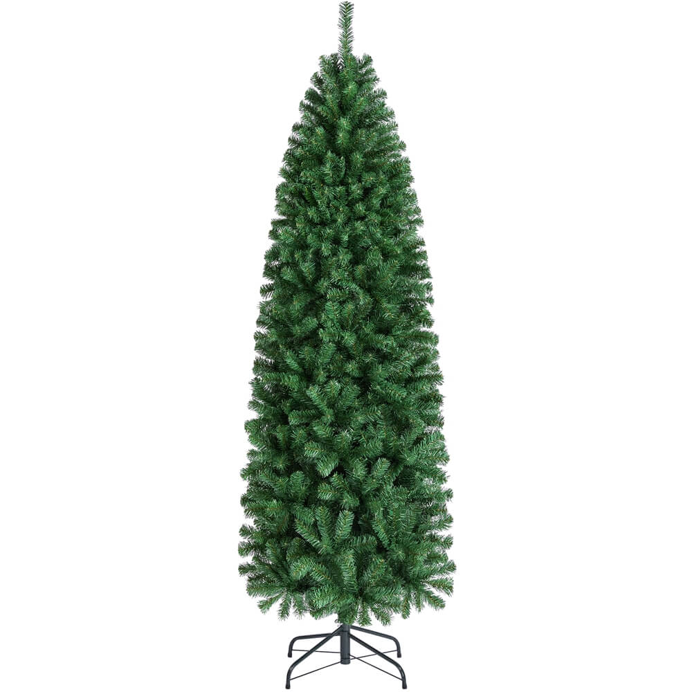 Yaheetech  6Ft Artificial Christmas Tree  Hinged Spruce Pencil - Image 2