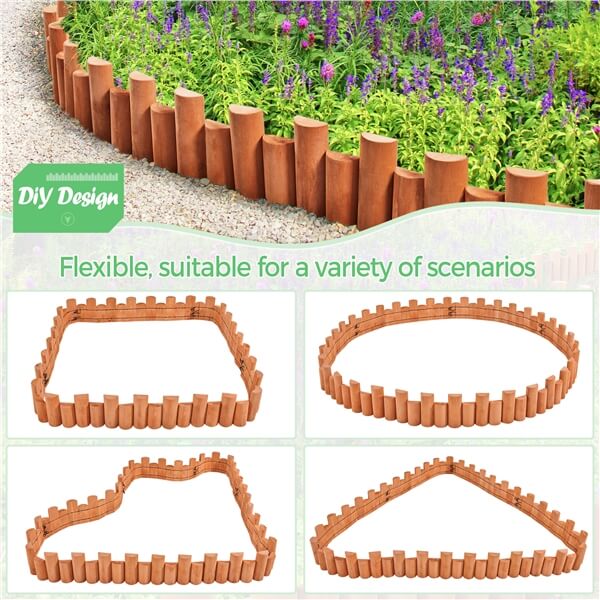 Yaheetech 6pcs Garden Wooden Short Fence - Image 4