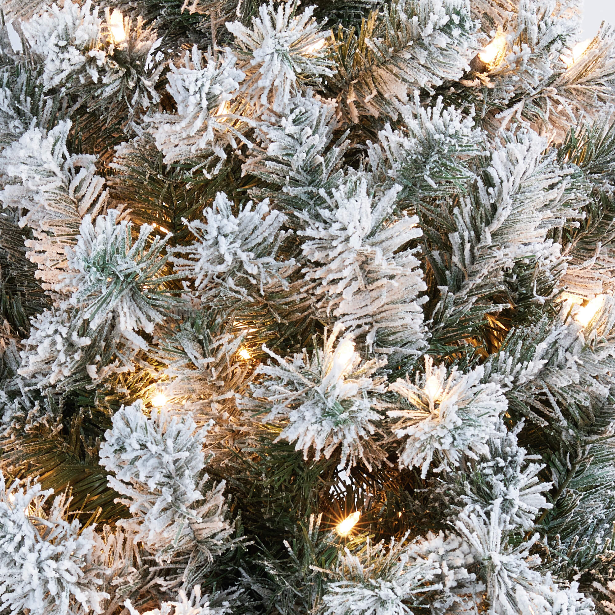 Yaheetech 7.5 Ft Flocked Pencil Artificial Christmas Tree - Image 6