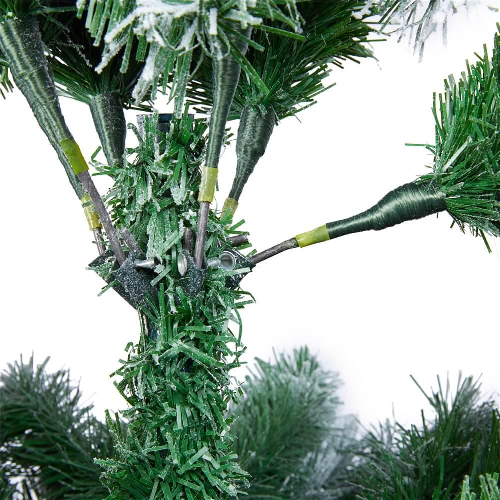 Yaheetech 7.5 Ft Pre-lit Flocked Artificial Christmas Tree - Image 5