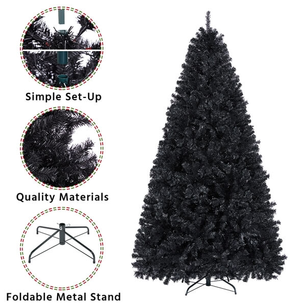 Yaheetech 7.5’ Hinged Spruce Artificial Christmas Tree - Image 5