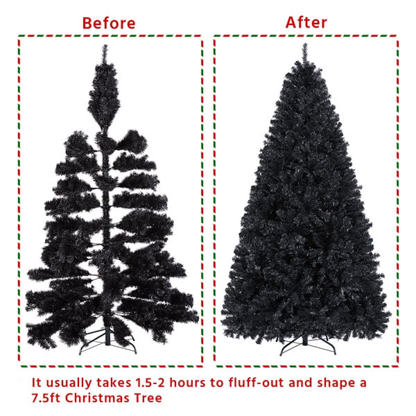 Yaheetech 7.5’ Hinged Spruce Artificial Christmas Tree - Image 7