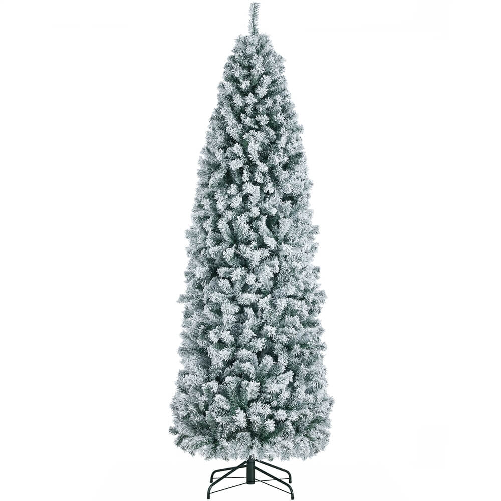 Yaheetech 7.5ft Flocked Artificial Christmas Tree - Image 2