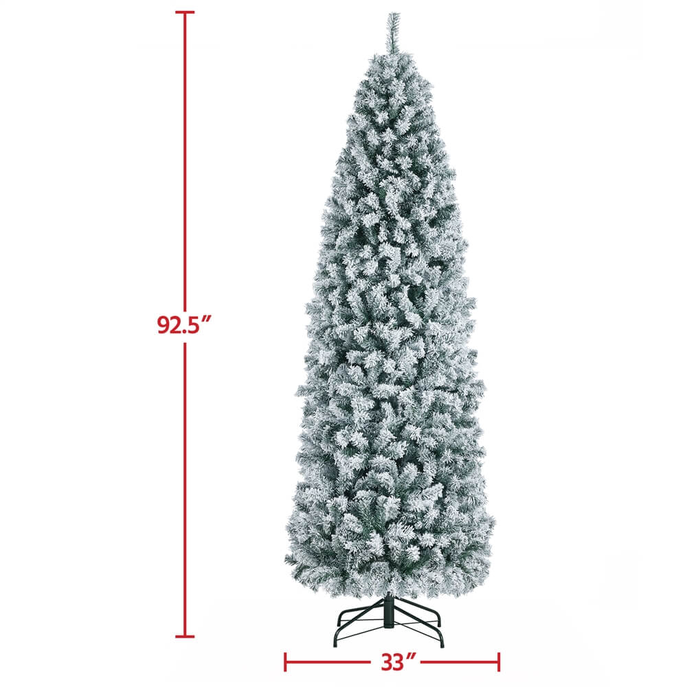 Yaheetech 7.5ft Flocked Artificial Christmas Tree - Image 3
