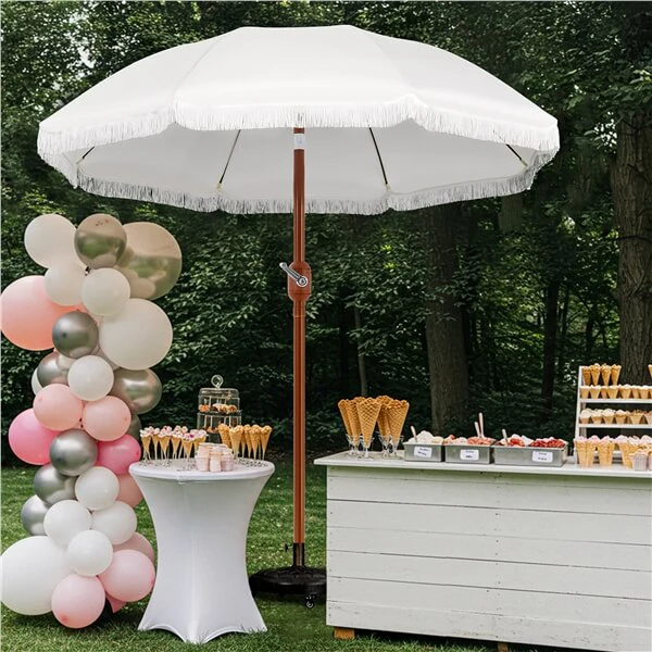 Yaheetech 7.5ft Patio Umbrella with Tassels - Image 9