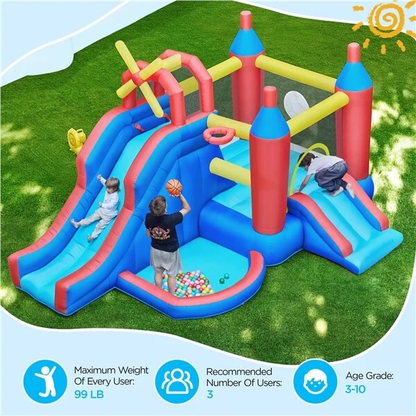 Yaheetech 7-in-1 Bouncy Castle Combo - Image 6