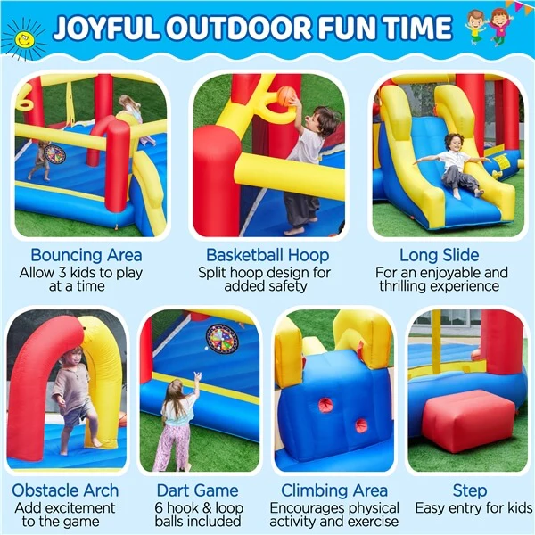 Yaheetech 7-in-1 Oversize Bouncing Area - Image 6