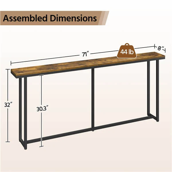 Yaheetech 71 Inch Extra Long Entryway Sofa Table for Behind Couch - Image 4
