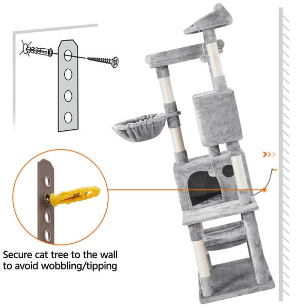 Yaheetech 73-inch Large Cat Tree - Image 6