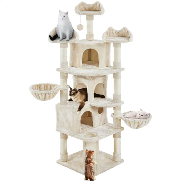Yaheetech 76.5-inch Large Cat Tree - Image 4
