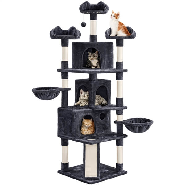 Yaheetech 76.5-inch Large Cat Tree - Image 5