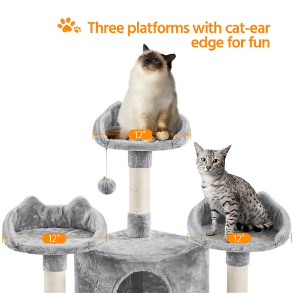 Yaheetech 76.5-inch Large Cat Tree - Image 7
