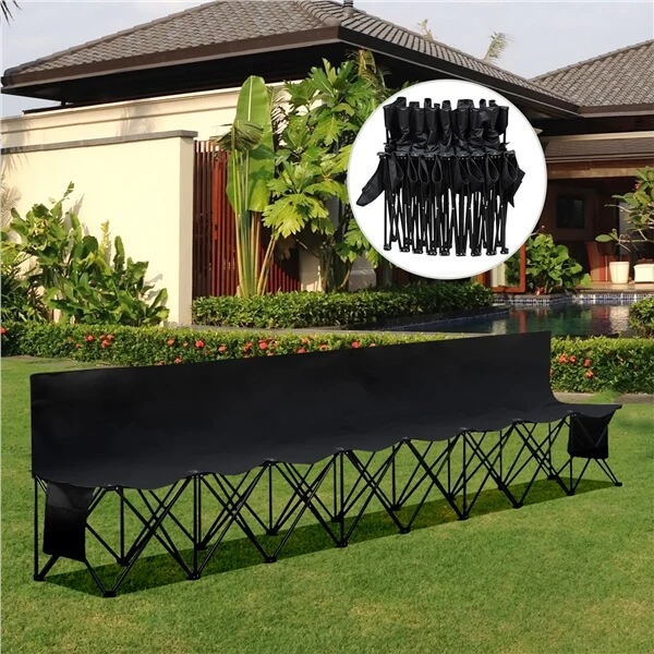 Yaheetech 8 Seats Portable Folding Bench - Image 8