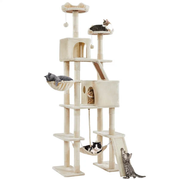 Yaheetech 82.5in Large Cat Tree - Image 4