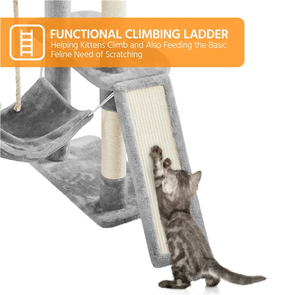 Yaheetech 82.5in Large Cat Tree - Image 7
