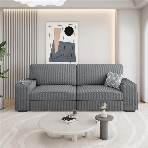 Yaheetech 83.5″ W Modern Sofa Couch - Image 7