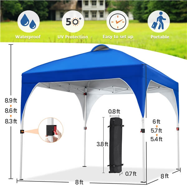 Yaheetech 8x8 Pop Up Canopy Tent with Vent - Image 3