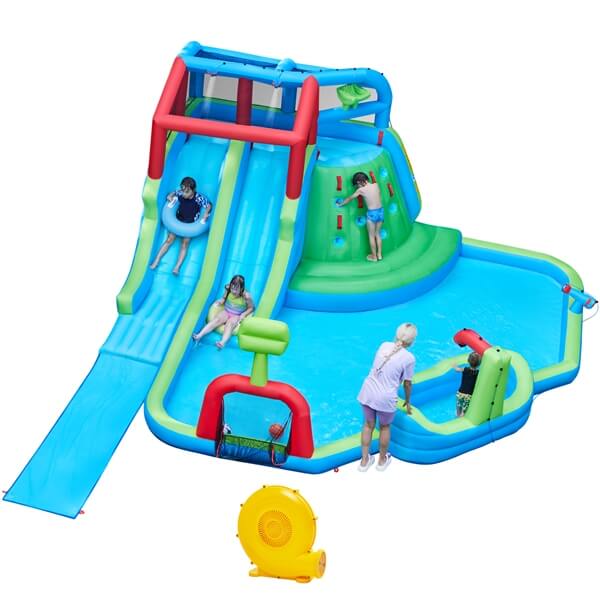 Yaheetech 9-in-1 Extra Long Water Slide Combo - Image 2