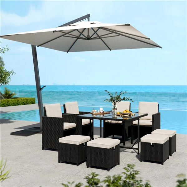 Yaheetech 9-Piece Patio Dining Sets