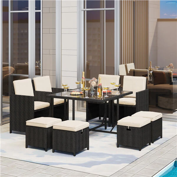 Yaheetech 9-Piece Patio Dining Sets - Image 13
