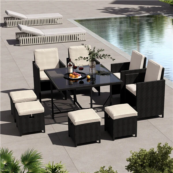 Yaheetech 9-Piece Patio Dining Sets - Image 15