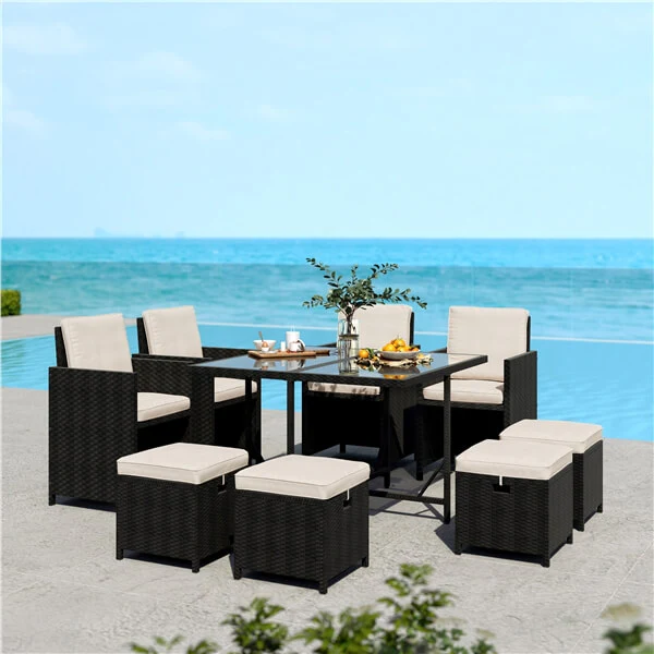 Yaheetech 9-Piece Patio Dining Sets - Image 16