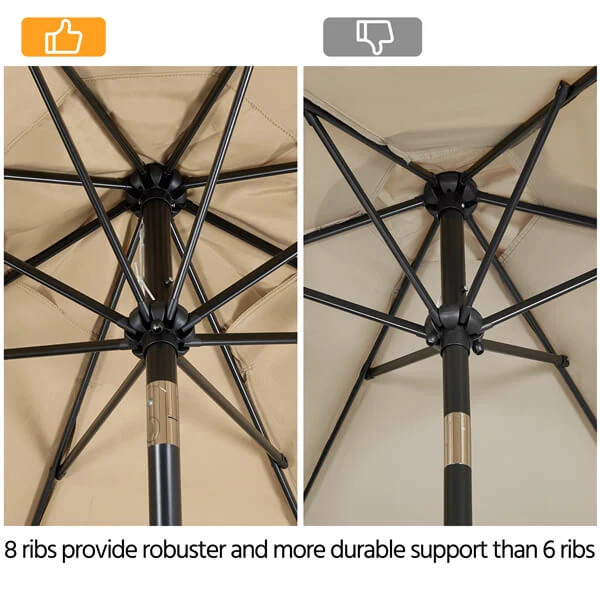 Yaheetech 9ft Patio Umbrella - Image 6