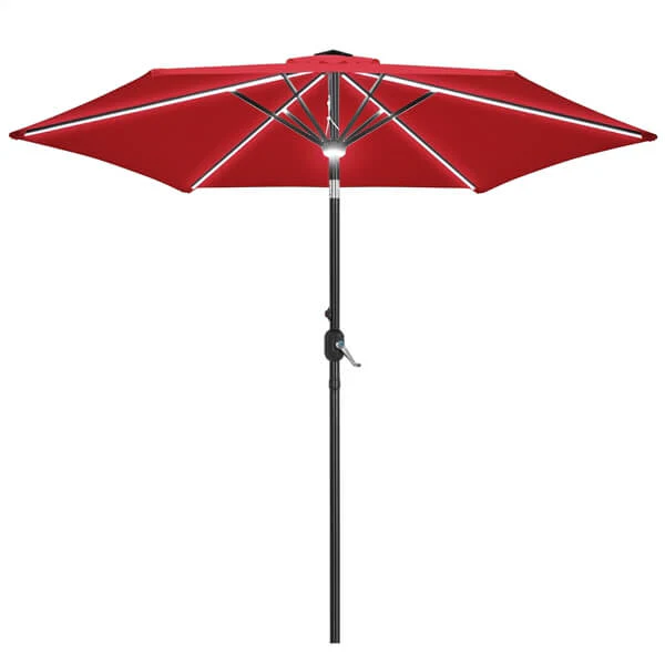Yaheetech 9FT Solar Lighted Patio Umbrella - Image 3