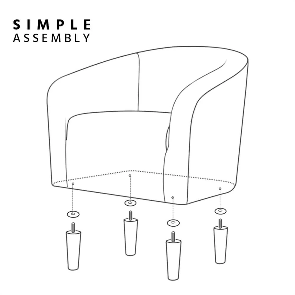 Yaheetech Accent Barrel Chair - Image 9