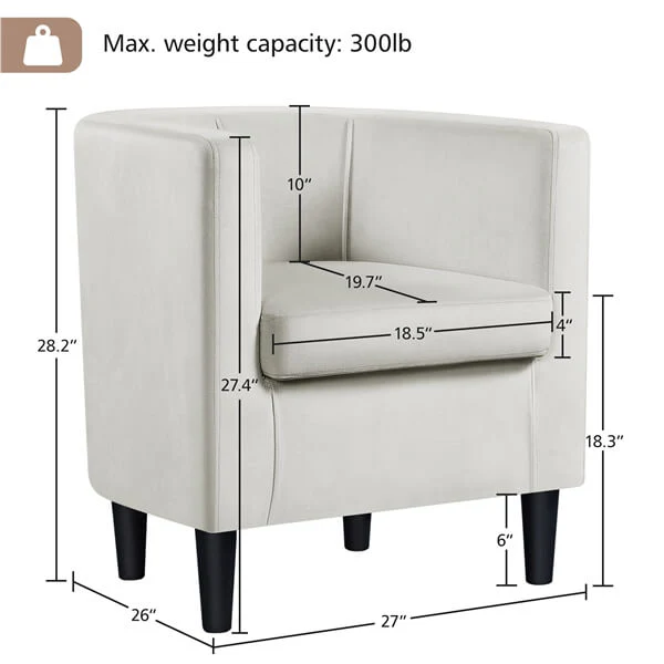 Yaheetech Modern and Comfortable Armchairs - Image 3