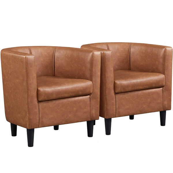 Yaheetech Accent Chair, PU Leather - Image 2