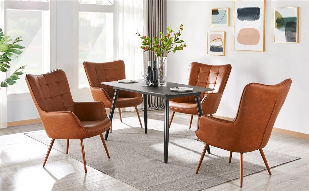 Yaheetech Accent Chair with Tapered Legs - Image 7