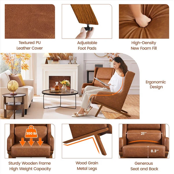 Yaheetech Accent Chairs Set of 2 - Image 6