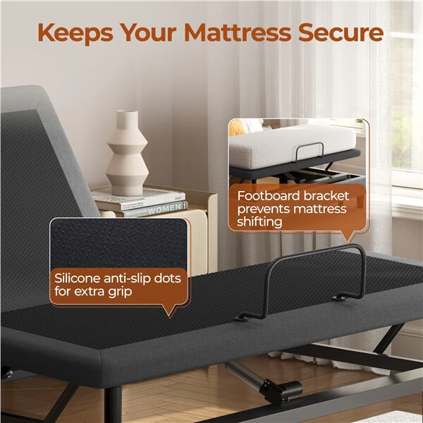 Yaheetech Adjustable Bed Frame with Wireless Remote Control - Image 12