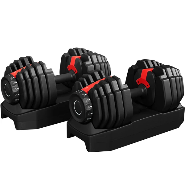Yaheetech Adjustable Dumbbell Set 28/40/52.5/90LBS - Image 3